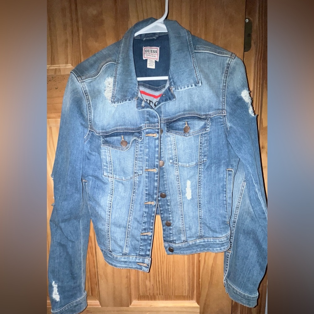 Women’s Guess denim jacket size large